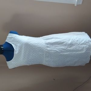 George Size 6 White Eyelet Lace Dress